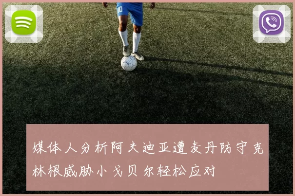 媒体人分析阿夫迪亚遭麦丹防守克林根威胁小戈贝尔轻松应对